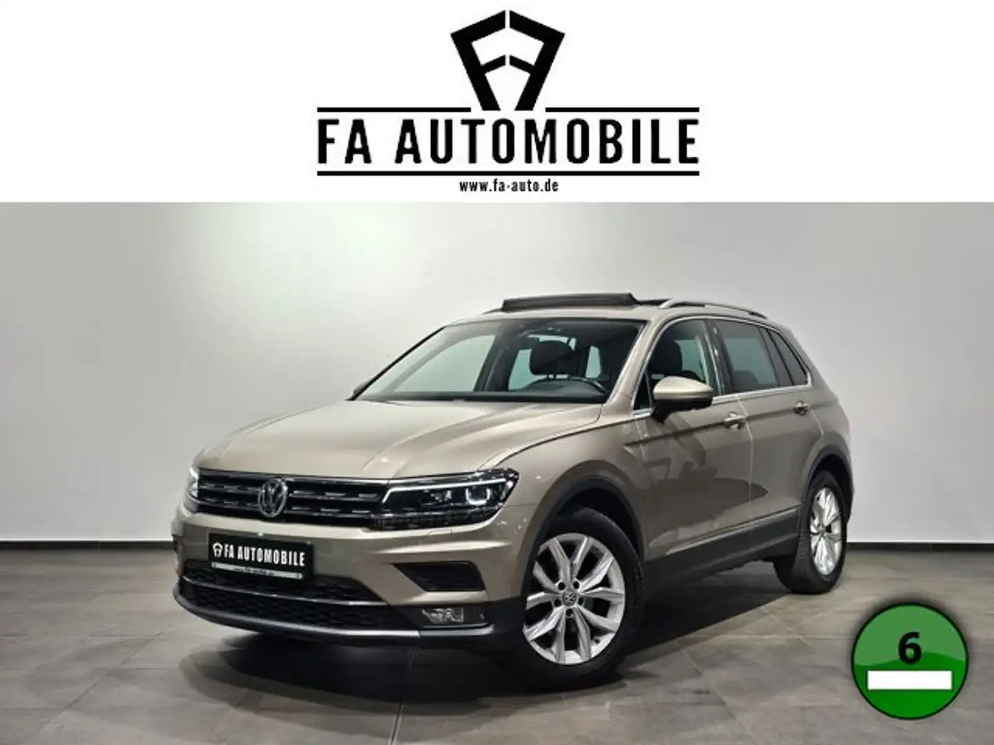 Volkswagen Tiguan Highline Pano Led Virtual HuD 360"18 Zoll Beige - 1