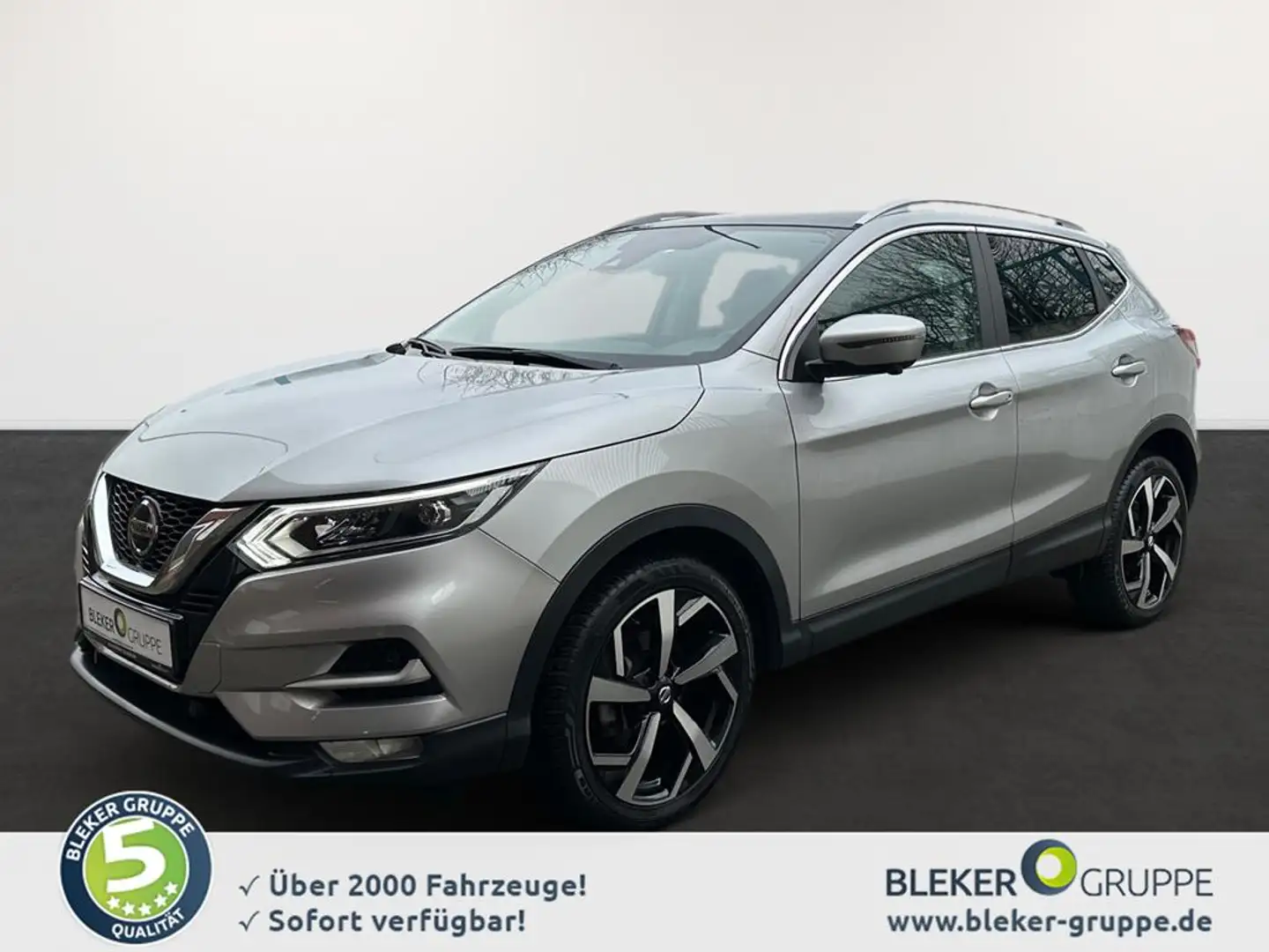 Nissan Qashqai 1.3 DIG-T Akari (EURO 6d) Zilver - 1