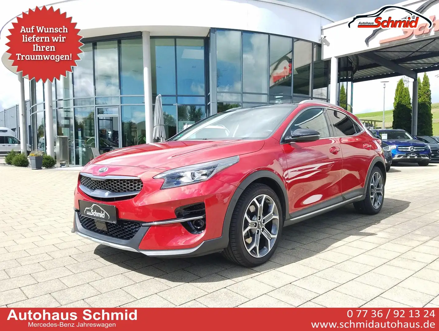 Kia XCeed Platinum Edition, 1.6 T-GDI, Pano, AHK, Navi, S... Rouge - 1