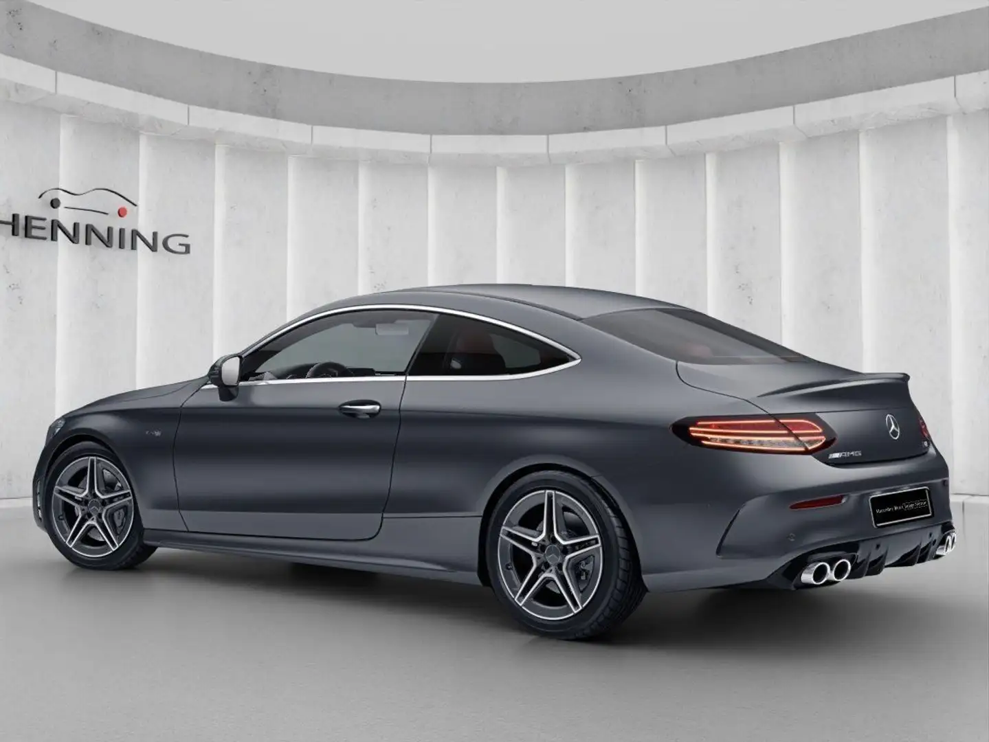 Mercedes-Benz C 43 AMG 4M Coupé MAGNO Burmester Kam Perf.Abgas Gris - 2