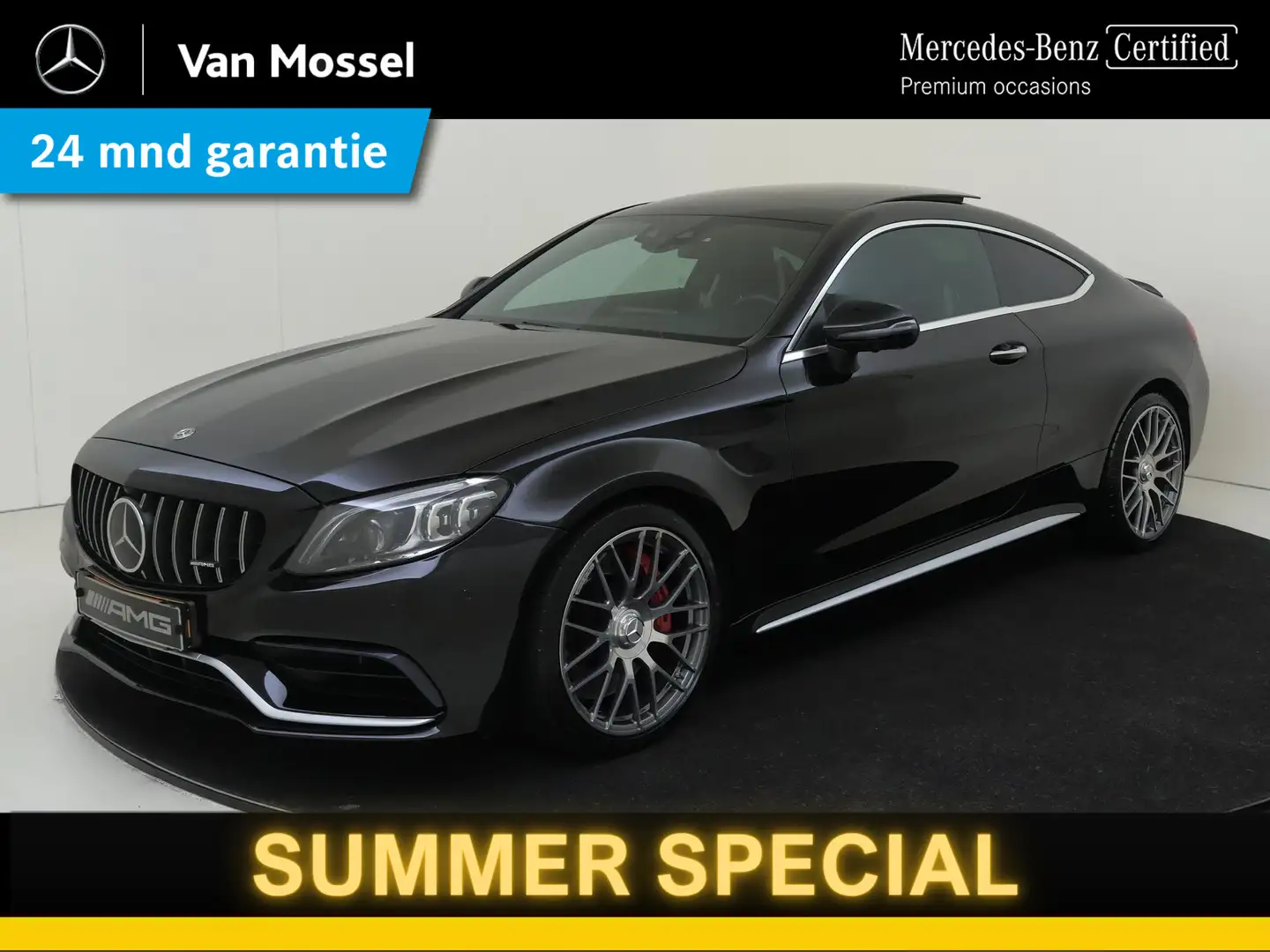 Mercedes-Benz C 63 AMG Coupé / Panoramadak/ Rijassistentiepakket/ Carbon/ Zwart - 1