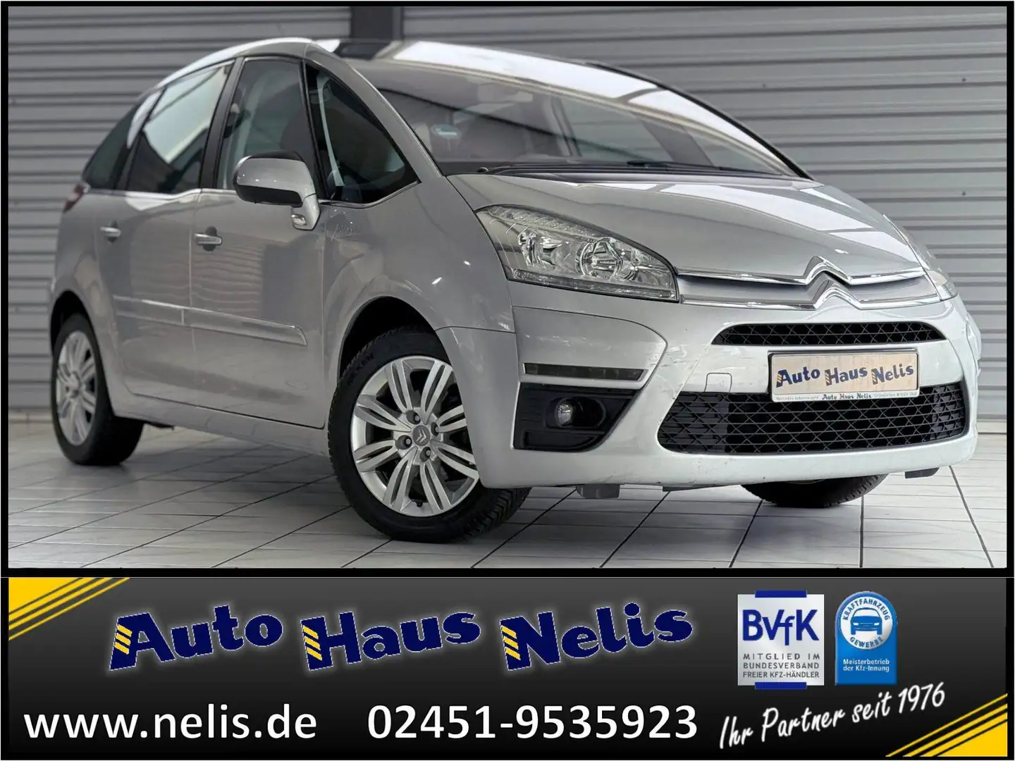 Citroen C4 Picasso 1,6 16V Tendence Pano-Frontscheibe 2- Grau - 1