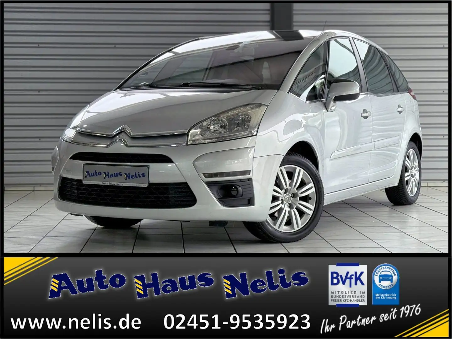 Citroen C4 Picasso 1,6 16V Tendence Pano-Frontscheibe 2- Grey - 1