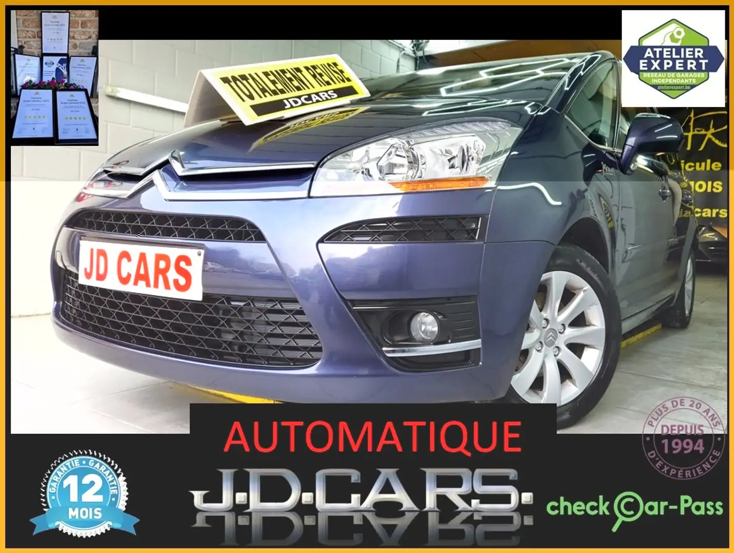 Citroen C4 Picasso 1.6HDi EXCLUSIVE‼️AUTOMATIQUE GARANTIE‼️ Grijs - 1