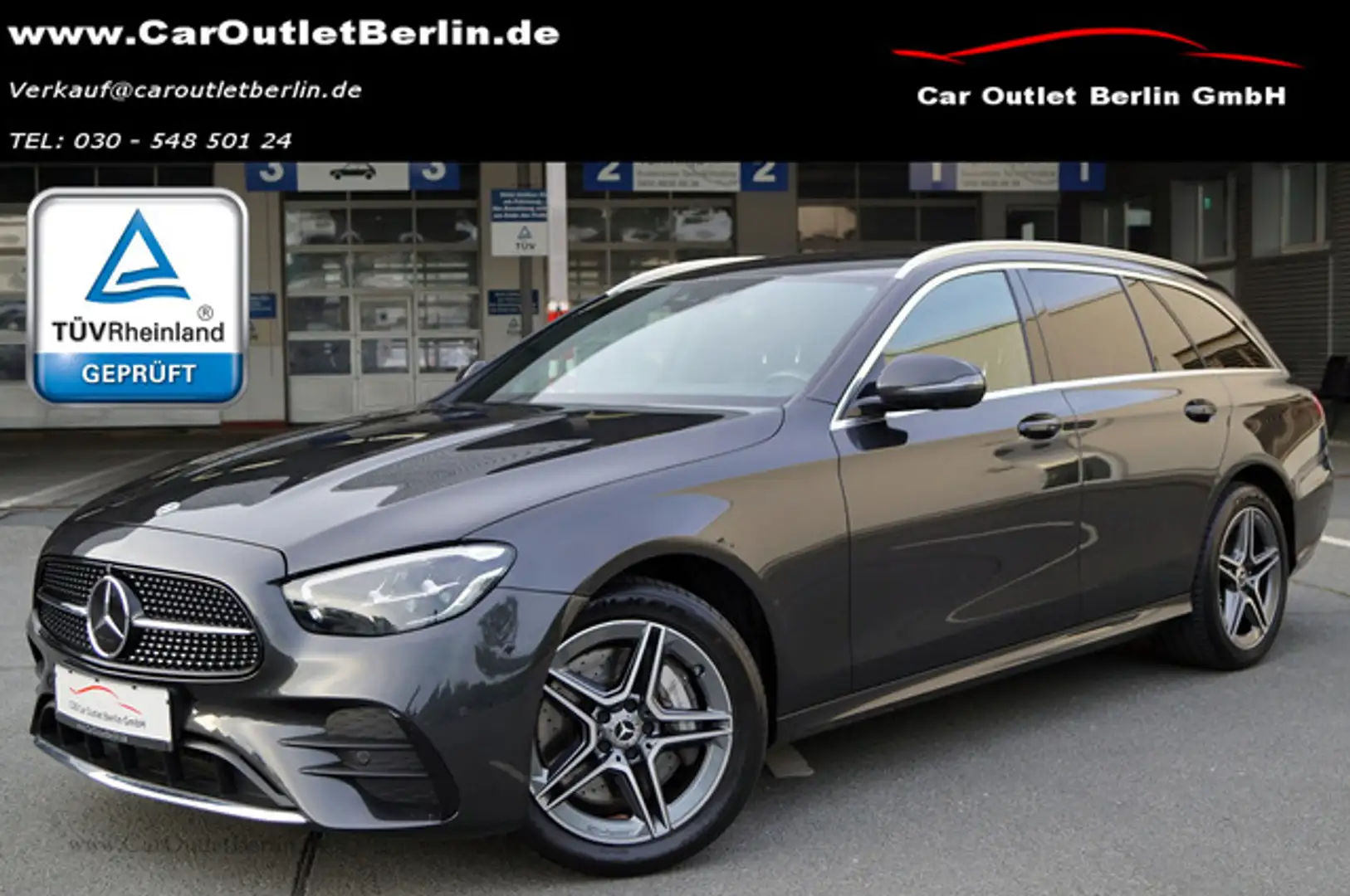 Mercedes-Benz E 300 de T 4M AMG Distr Memory 360Kamera AHK Grau - 1