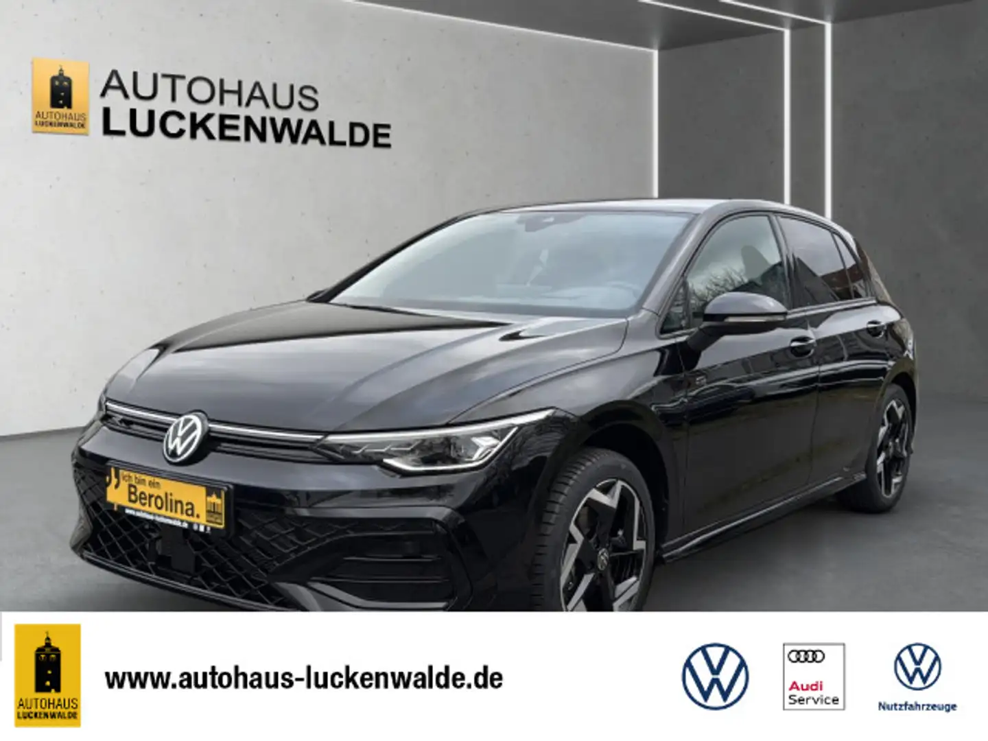 Volkswagen Golf VIII 1.5 eTSI R-Line DSG *LED+*NAV*HuD*ACC* Schwarz - 1