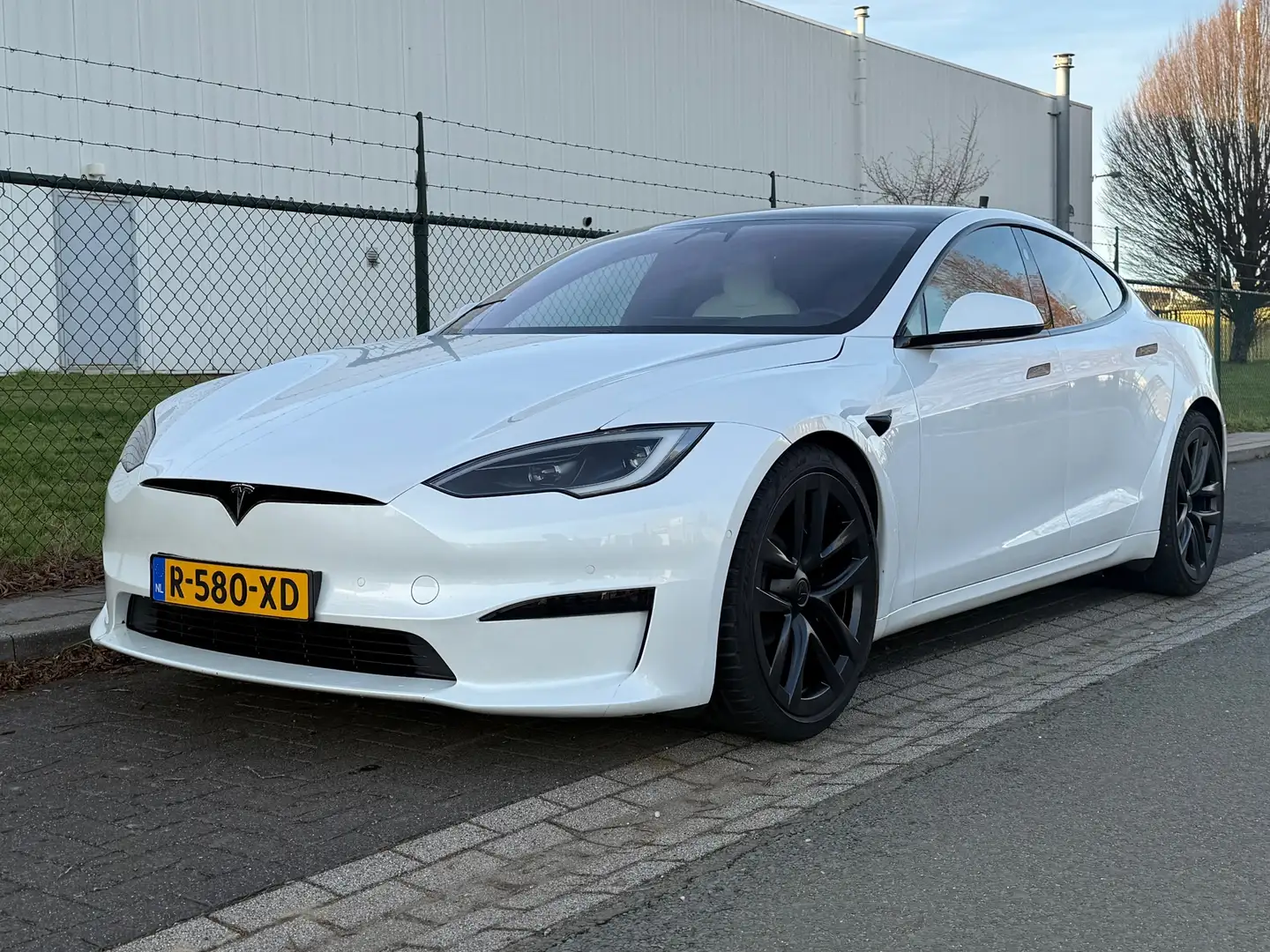 Tesla Model S Plaid Enhanced Autopilot Trekhaak Blanc - 1