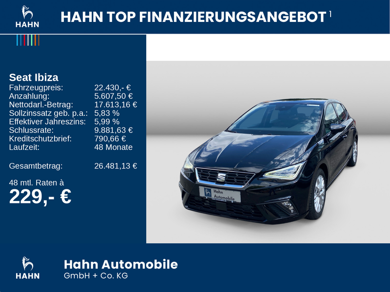 SEAT Ibiza 1.0TSI DSG FR LED PDC DAB Navi Kessy — photo 2