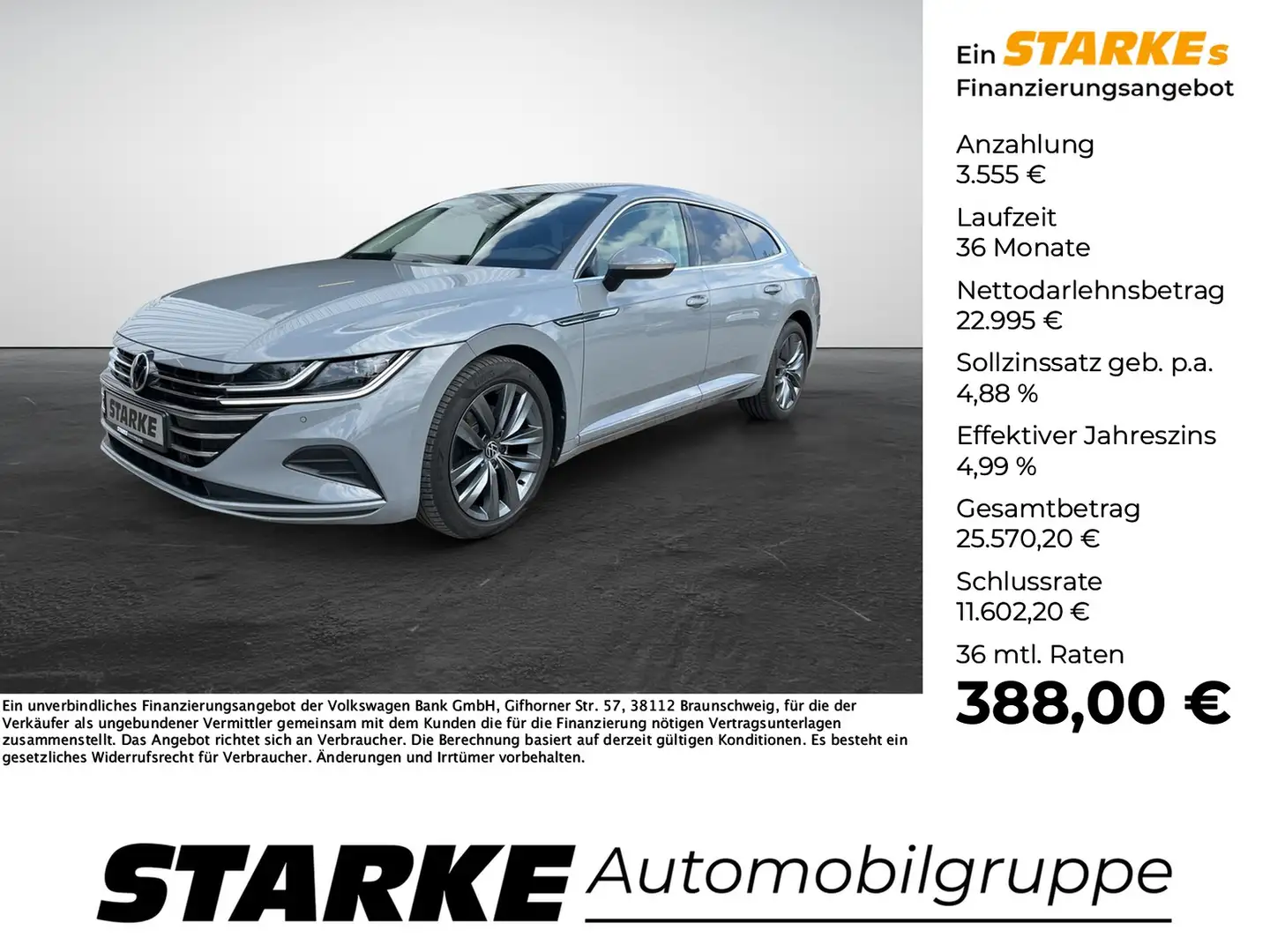 Volkswagen Arteon Shooting Brake 2.0 TDI DSG Grau - 1