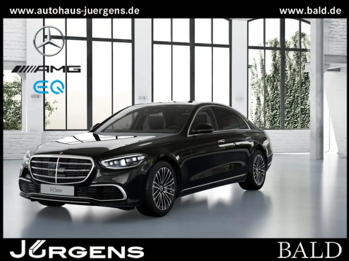 Mercedes-Benz S 580 e 4M Pano/Burm/360/Sitzklima/Airm/Distr/19 Negro - 1