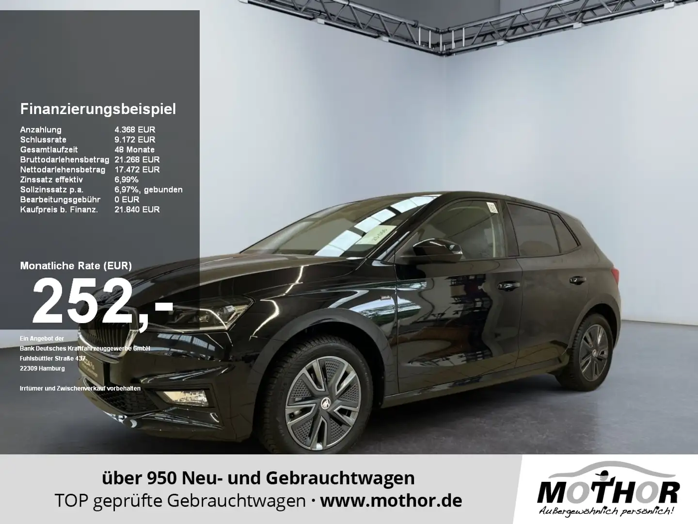 Skoda Fabia Drive 1.0 TSI Klimaautomatik Rückfahrkamera Noir - 1