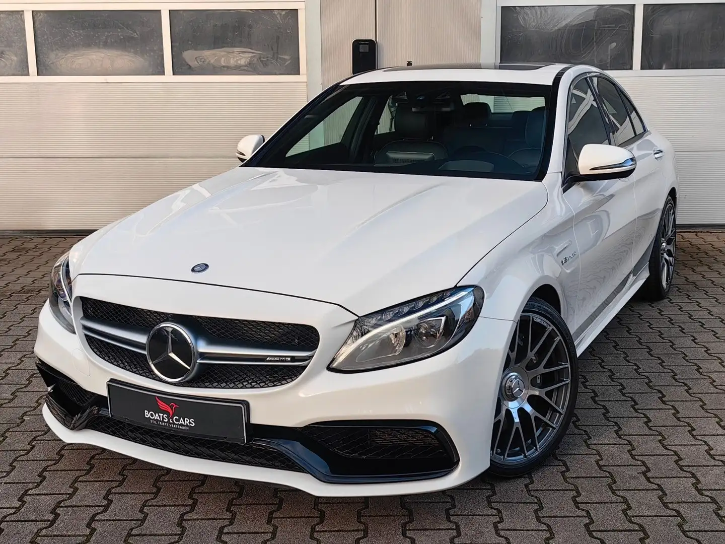 Mercedes-Benz C 63 AMG C63 AMG HUD|GSD|BURMESTER|KEYLESS|MEMORY|NO OPF Weiß - 1