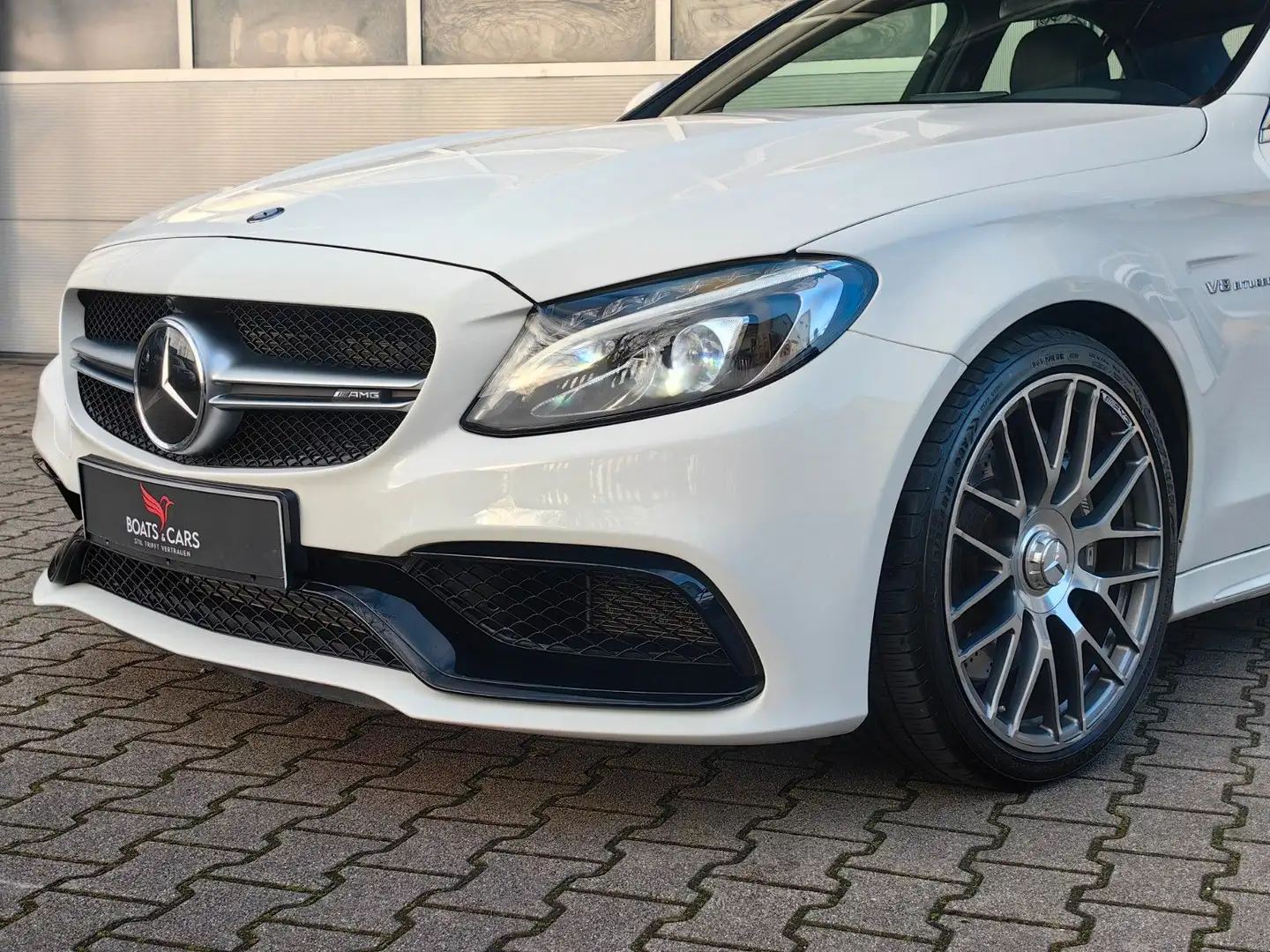 Mercedes-Benz C 63 AMG C63 AMG HUD|GSD|BURMESTER|KEYLESS|MEMORY|NO OPF Weiß - 2