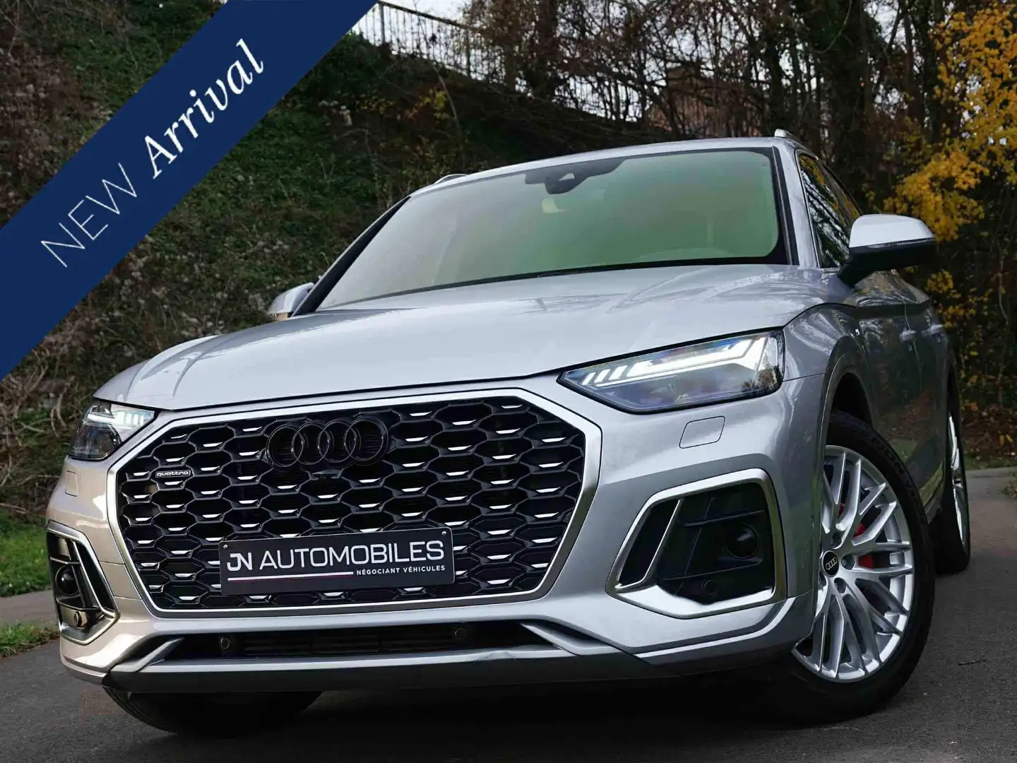 Audi Q5 55 TFSIe PNEUMATIQUE /S LINE/B&O/CAM360/ATTCH REMO Gris - 1