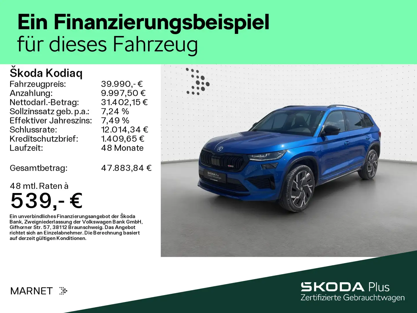 Skoda Kodiaq RS 2.0 TSI DSG 4x4 Navi*AHK*Pano*El.Heckk Azul - 2