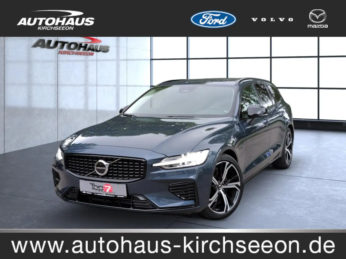 Volvo V60 T6 Recharge Plus Dark Plug-In Hybrid AWD Navi Blau - 1