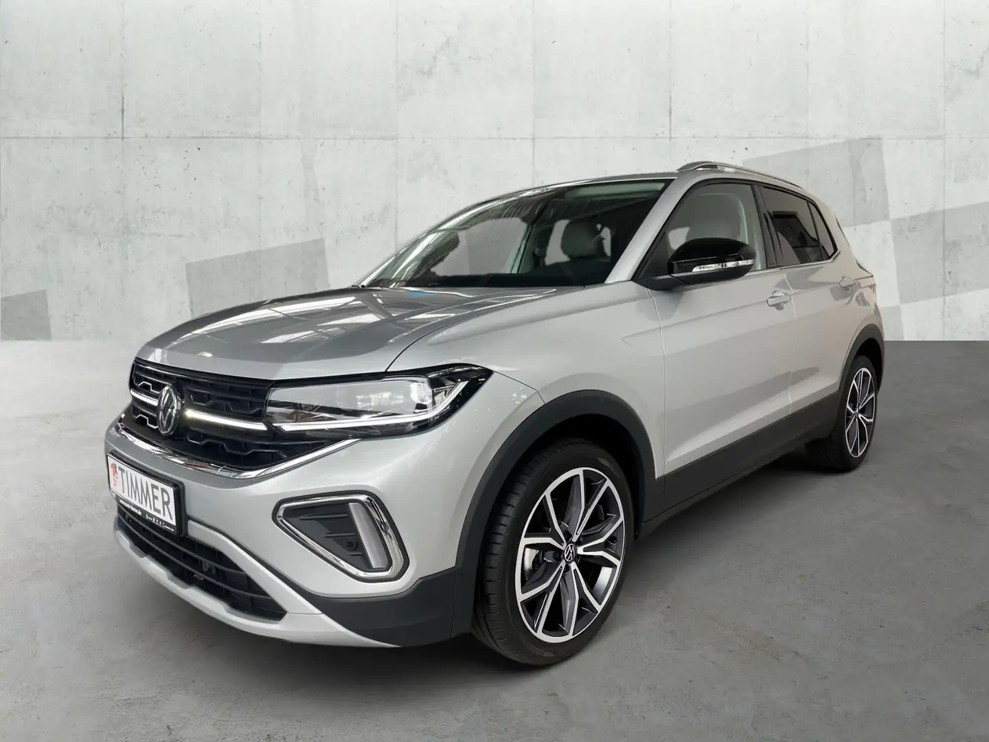 Volkswagen T-Cross 1.0 TSI DSG Style *AHK*AIR CARE*IQ.DRIVE*MATRIX* Silber - 2