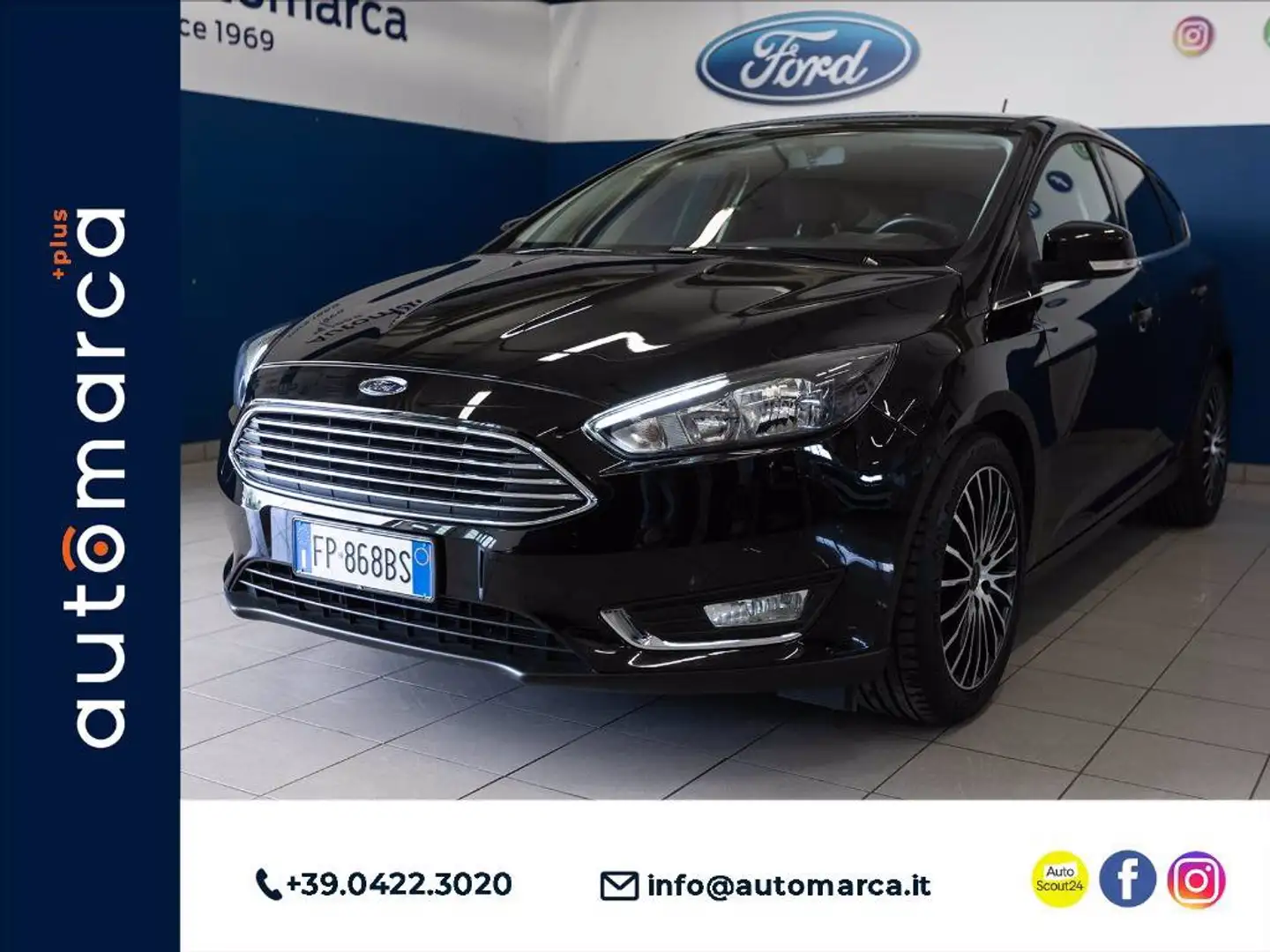 Ford Focus 1.0 ecoboost Titanium 125cv Noir - 1