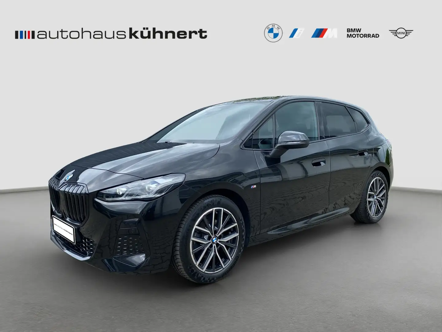 BMW 218 d Active Tourer ///M-Sport SpurAss AHK Navi ParkAs Zwart - 1
