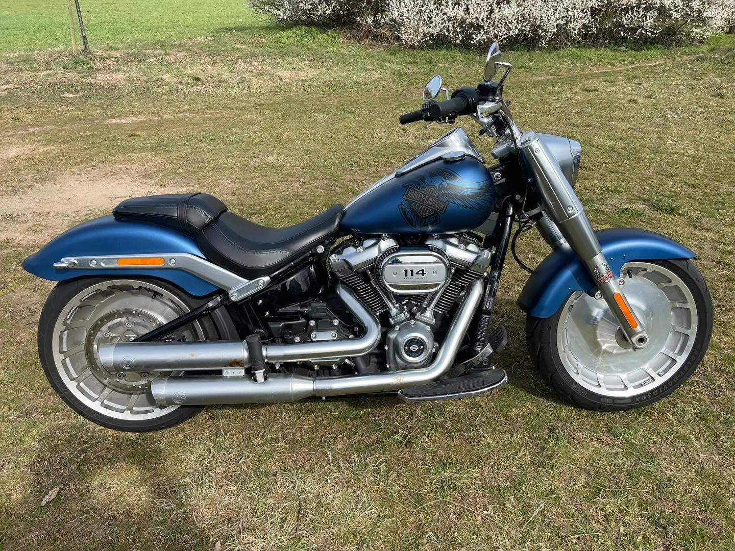 Harley-Davidson Fat Boy 115 Anniversary 114er Azul - 1