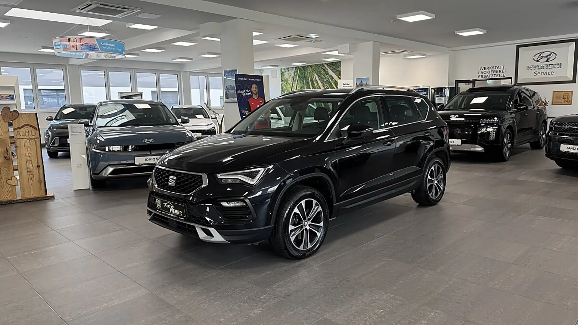 SEAT Ateca 2,0 Style 4WD TDI DSG *elektr. AHK* *LED* *Alca... Schwarz - 2