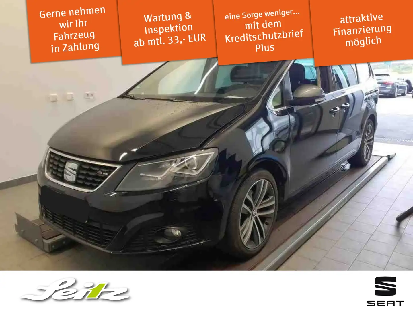 SEAT Alhambra 1.4 TSI FR-Line *AHK*PANO*NAVI*KAMERA* Schwarz - 1