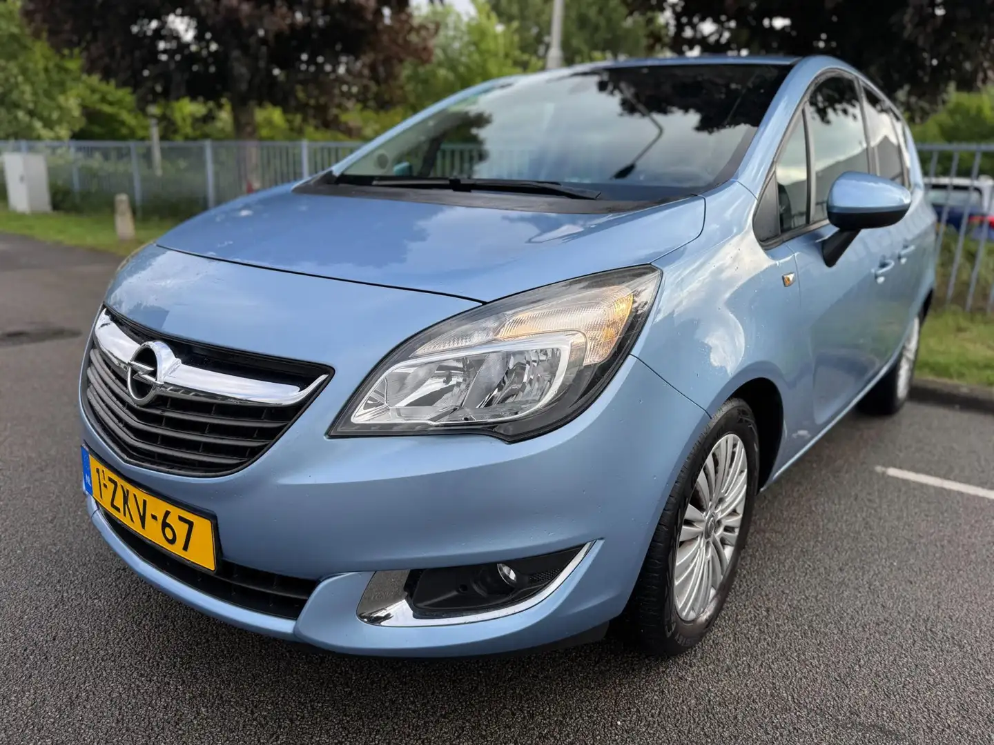Opel Meriva 1.4 Turbo Design Edition Airco Cruise Control APK Blauw - 1