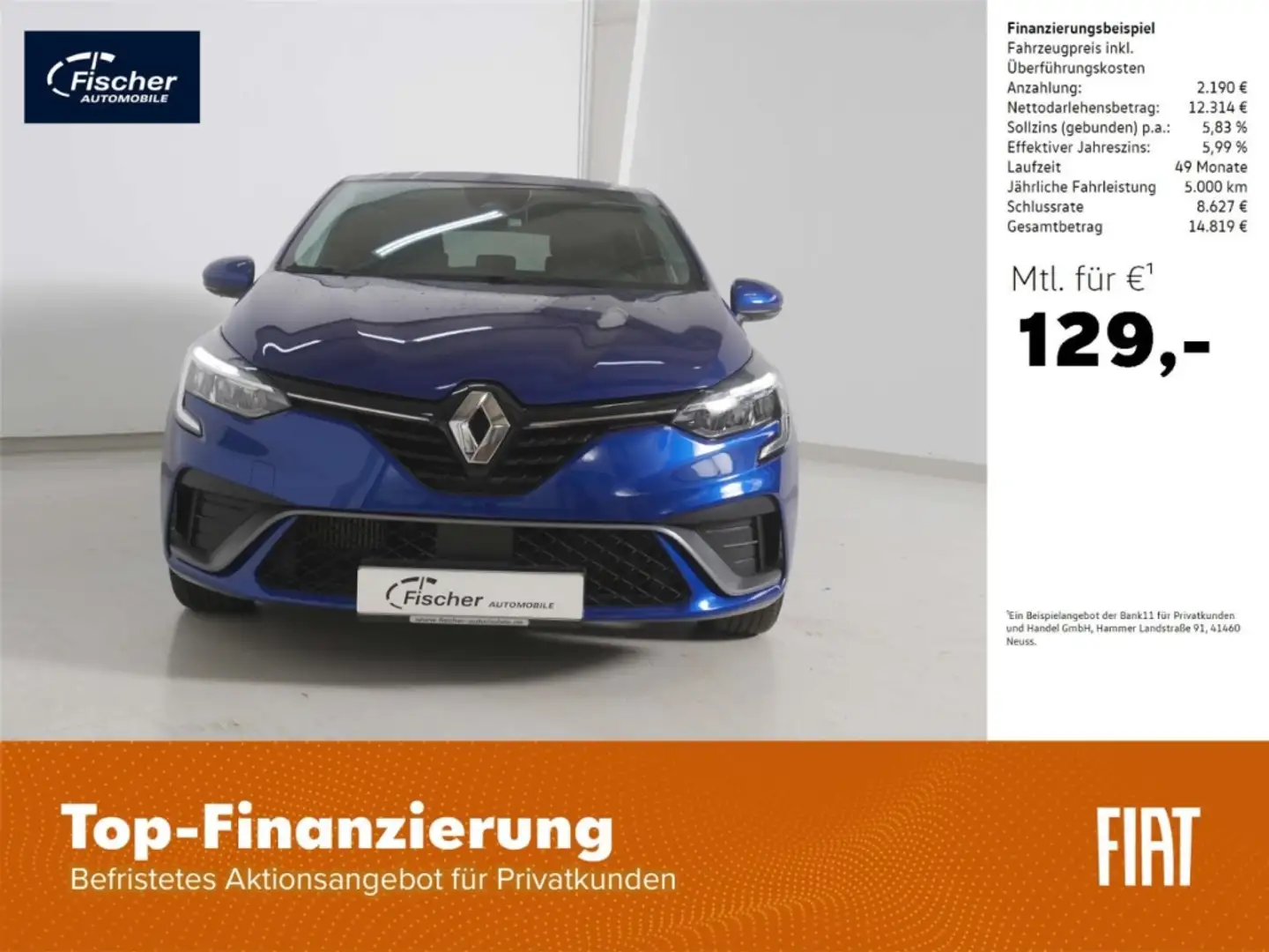 Renault Clio 1.0 TCe 100 Intens Blau - 1