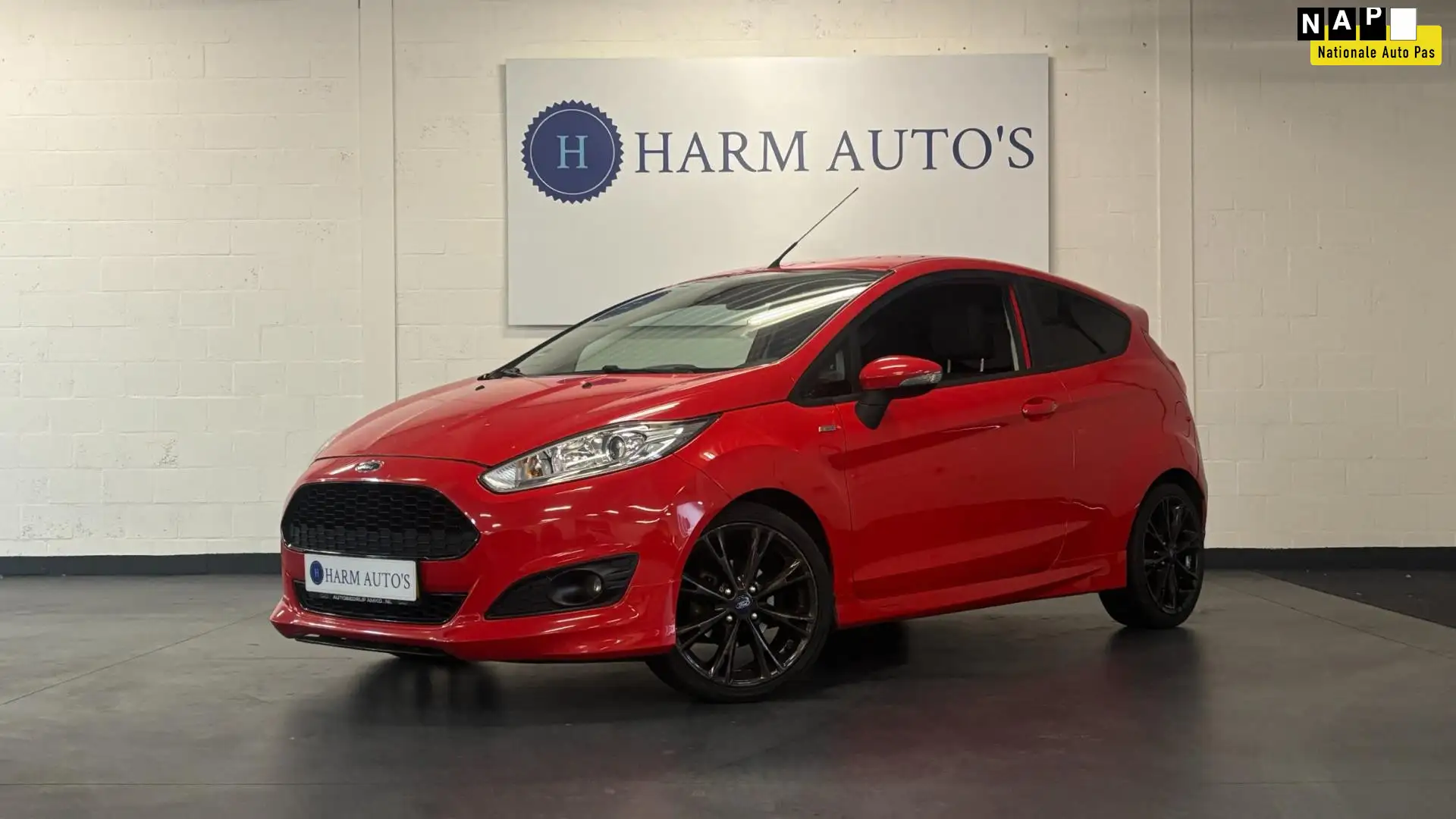 Ford Fiesta 1.0 EcoBoost Sport ST Line 125pk Clima/ Cruise/PDC Rouge - 1