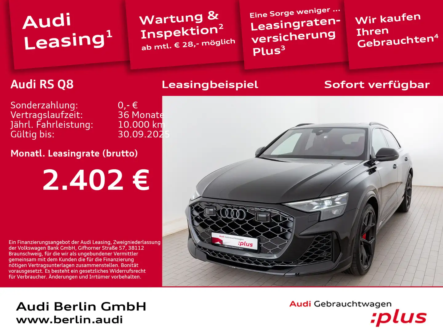 Audi RS Q8 performance tiptronic Schwarz - 1