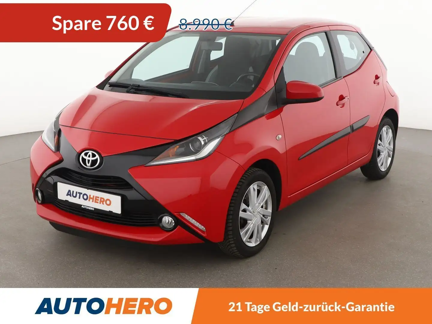 Toyota Aygo 1.0 X-Play Touch*TEMPO*CAM*KLIMA*GARANTIE* Rot - 1