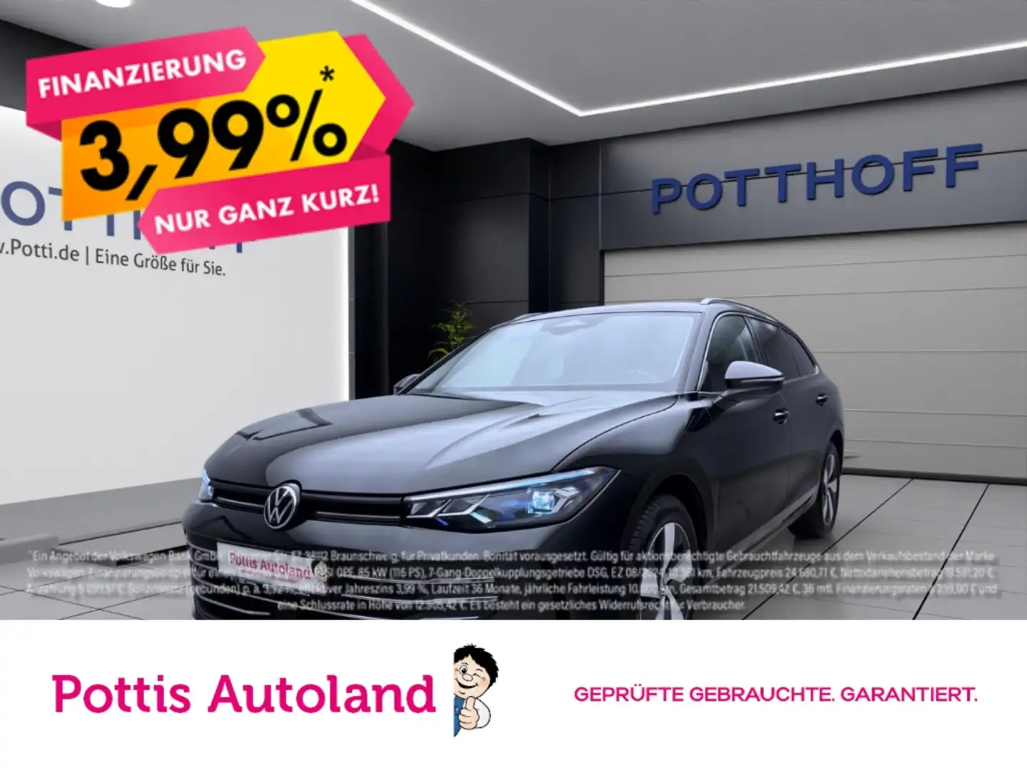 Volkswagen Passat Variant 1.5 eTSI DSG BUSINESS NAVI AHK KAMERA SHZG Schwarz - 1