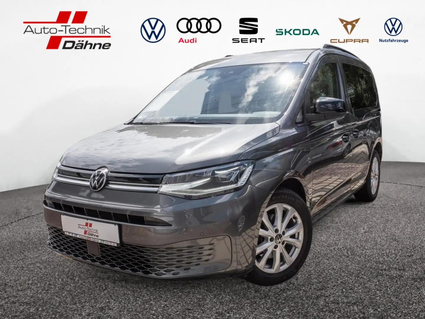 Volkswagen Caddy 2.0 TDI DSG Life SHZ NAVI AHK ACC LED Šedá - 1