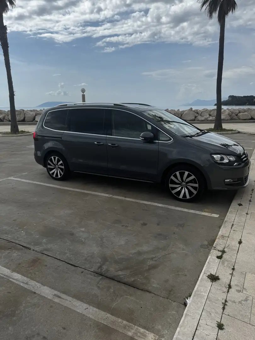 Volkswagen Sharan Highline TDI 2.0 - 7-Sitzer AHK Alarm Standh. uvm. Grau - 2
