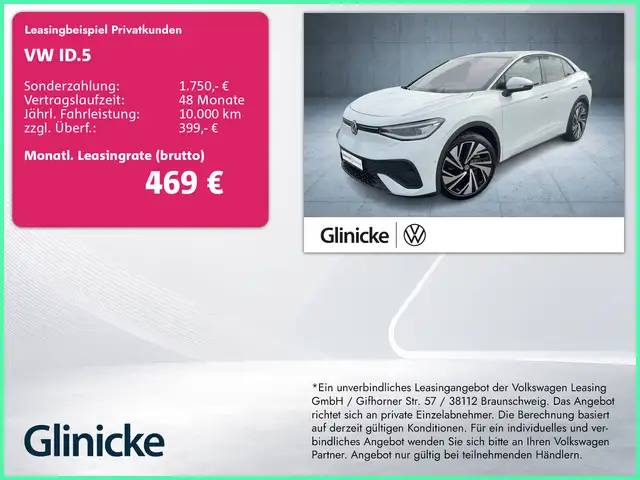2025 Volkswagen Id.5 in White for sale