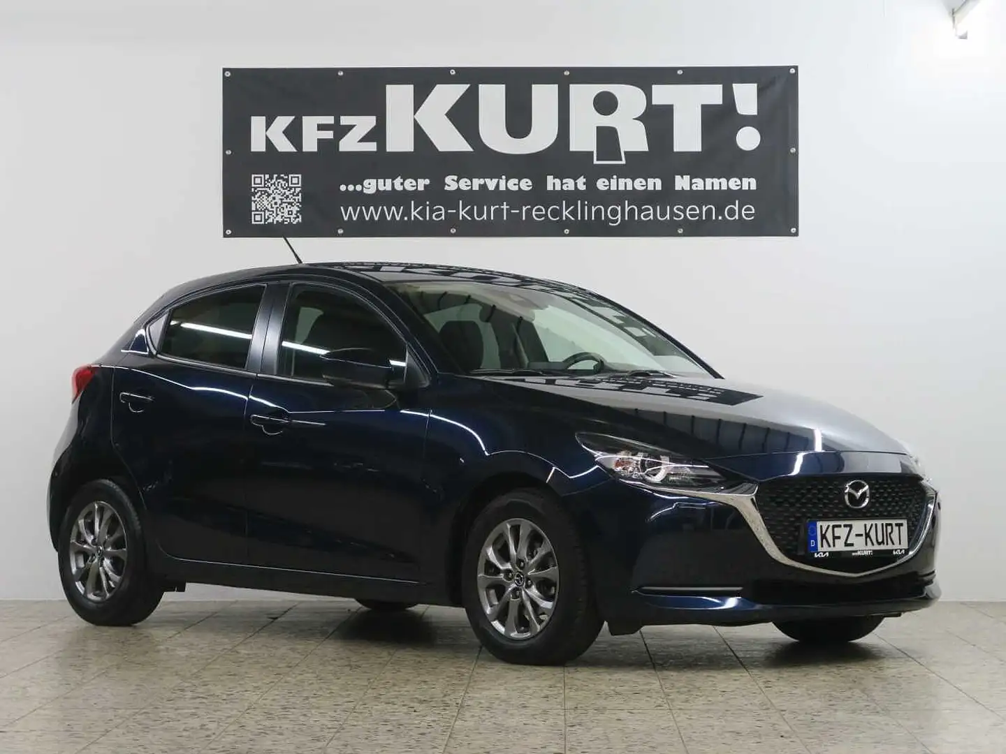 Mazda 2 SKYACTIV-G 90 Aut. Exclusive-Line Kék - 1