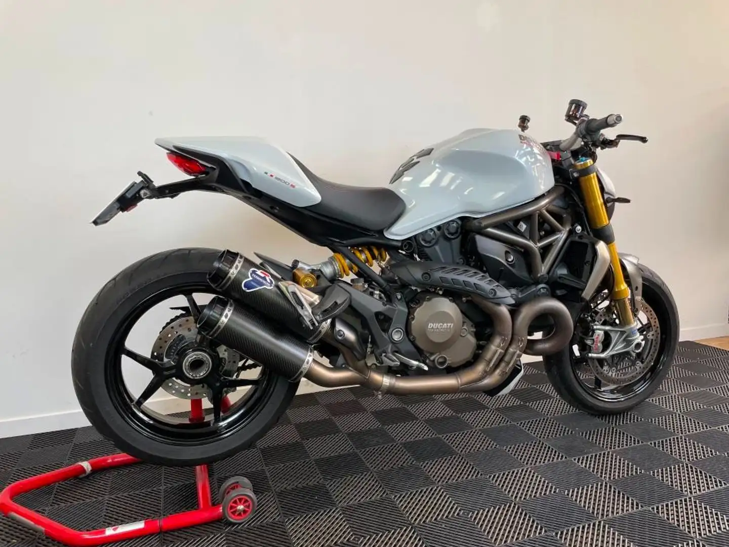 Ducati Monster 1200 S + TERMIGNONI + RK APPROVED White - 2