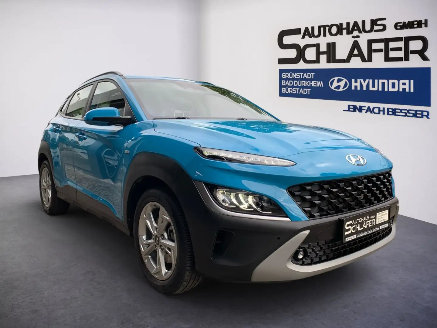 Hyundai KONA KONA 1.0 T-GDI Trend Mild-Hybrid Navi LED Blu/Azzurro - 2