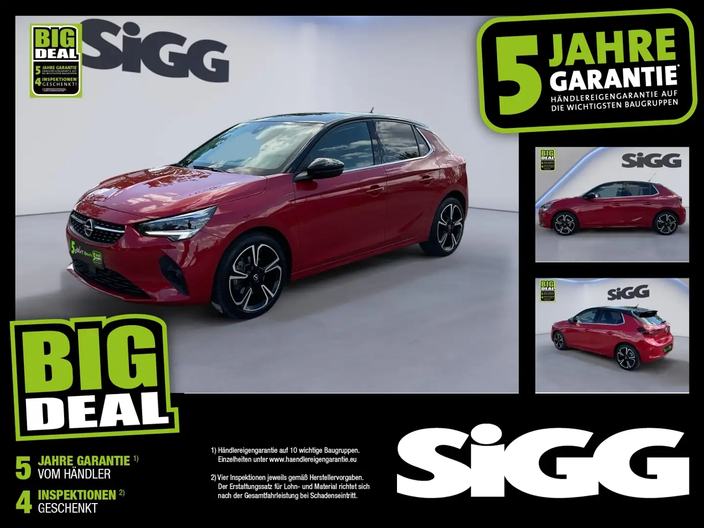 Opel Corsa F 1.2 Turbo Elegance Navi Kamera PDC DAB+ Rouge - 1