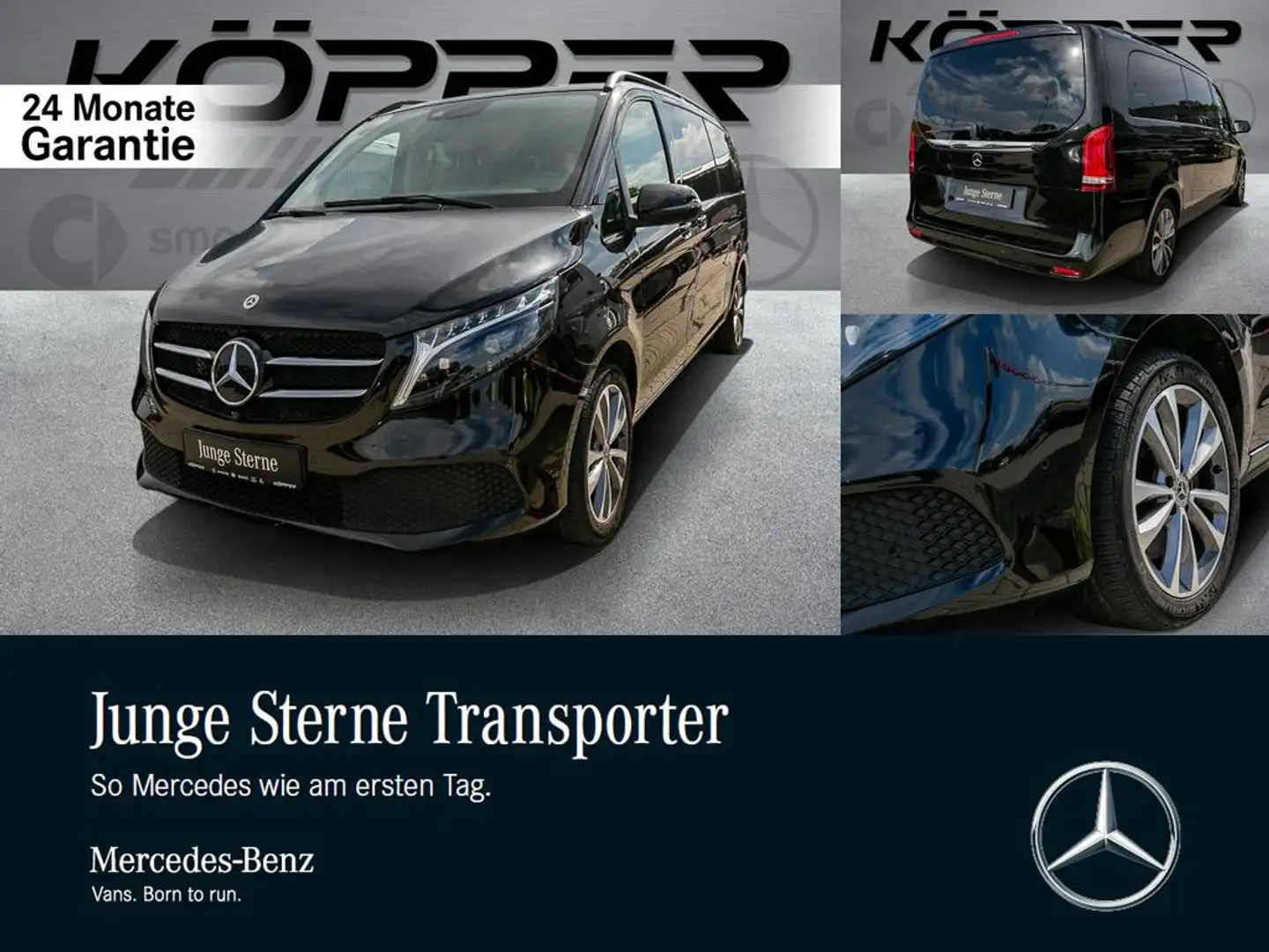 Mercedes-Benz V 300 d XXL Night 8-Sitzer Leder 360G Avantgarde Schwarz - 1
