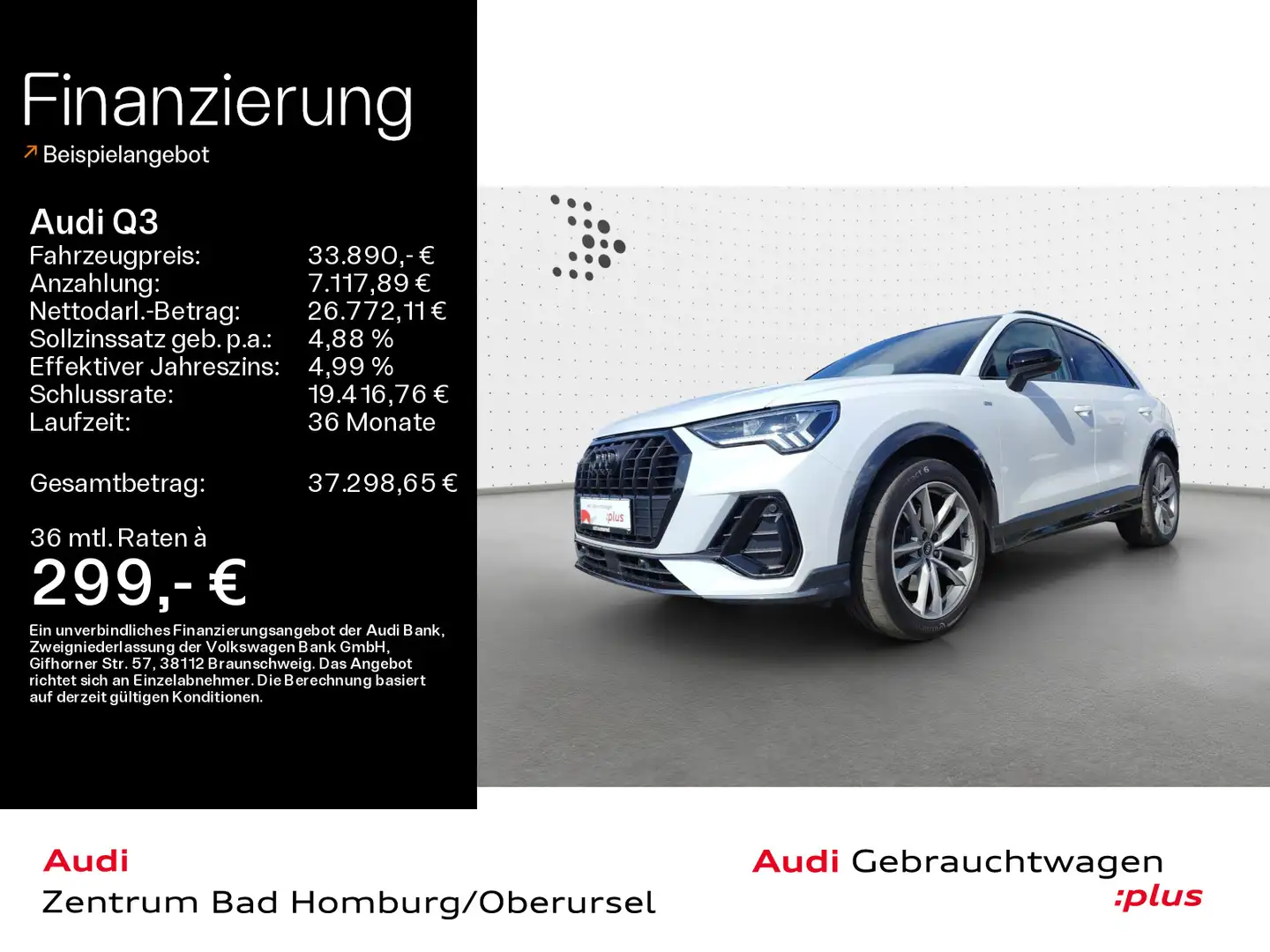 Audi Q3 40 TDI quattro S line*Navi*LED*Alu*AHK*PDC*Pa Wit - 1
