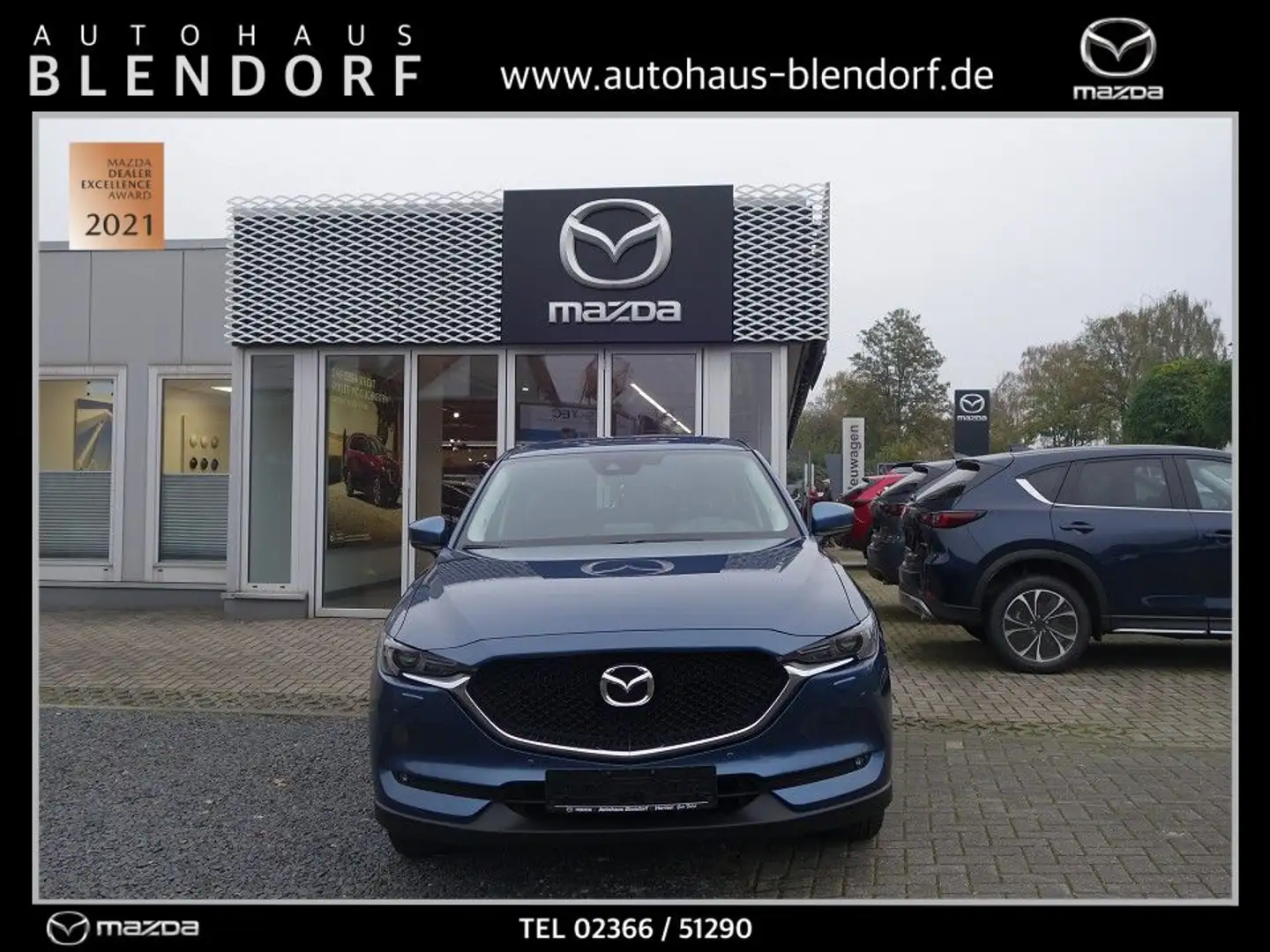 Mazda CX-5 2,0 Exclusive 165 Kamera|LED|DAB|PDC Blauw - 1