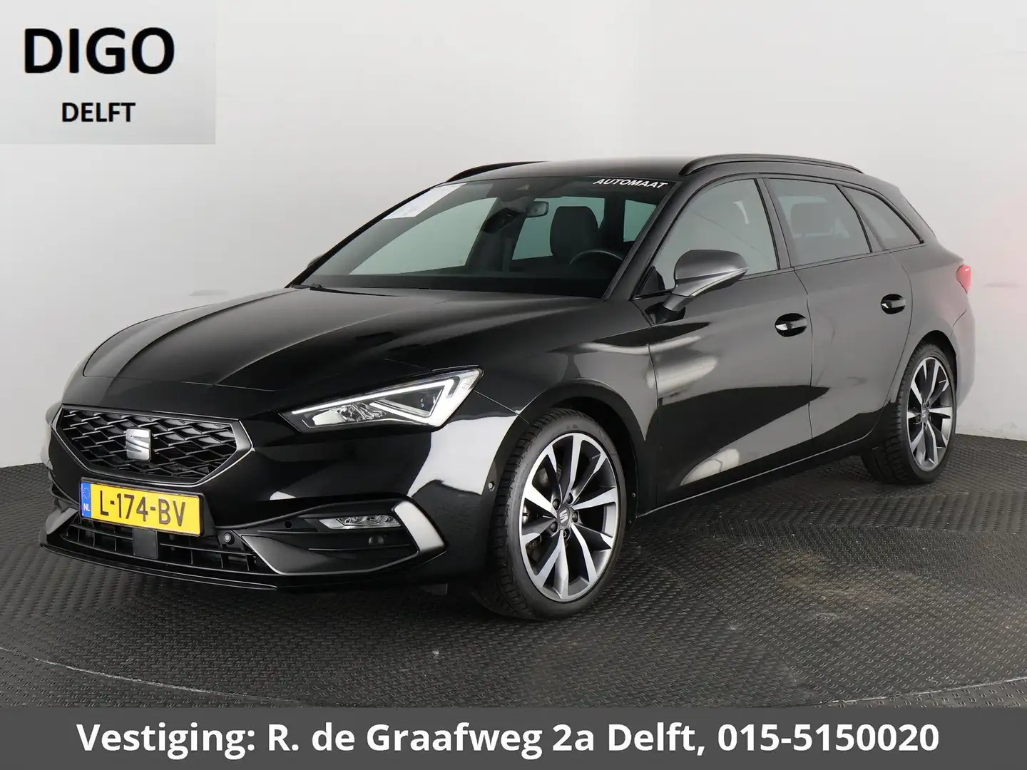 SEAT Leon Sportstourer 1.5 eTSI FR Automaat | 1e eigenaar | Zwart - 1