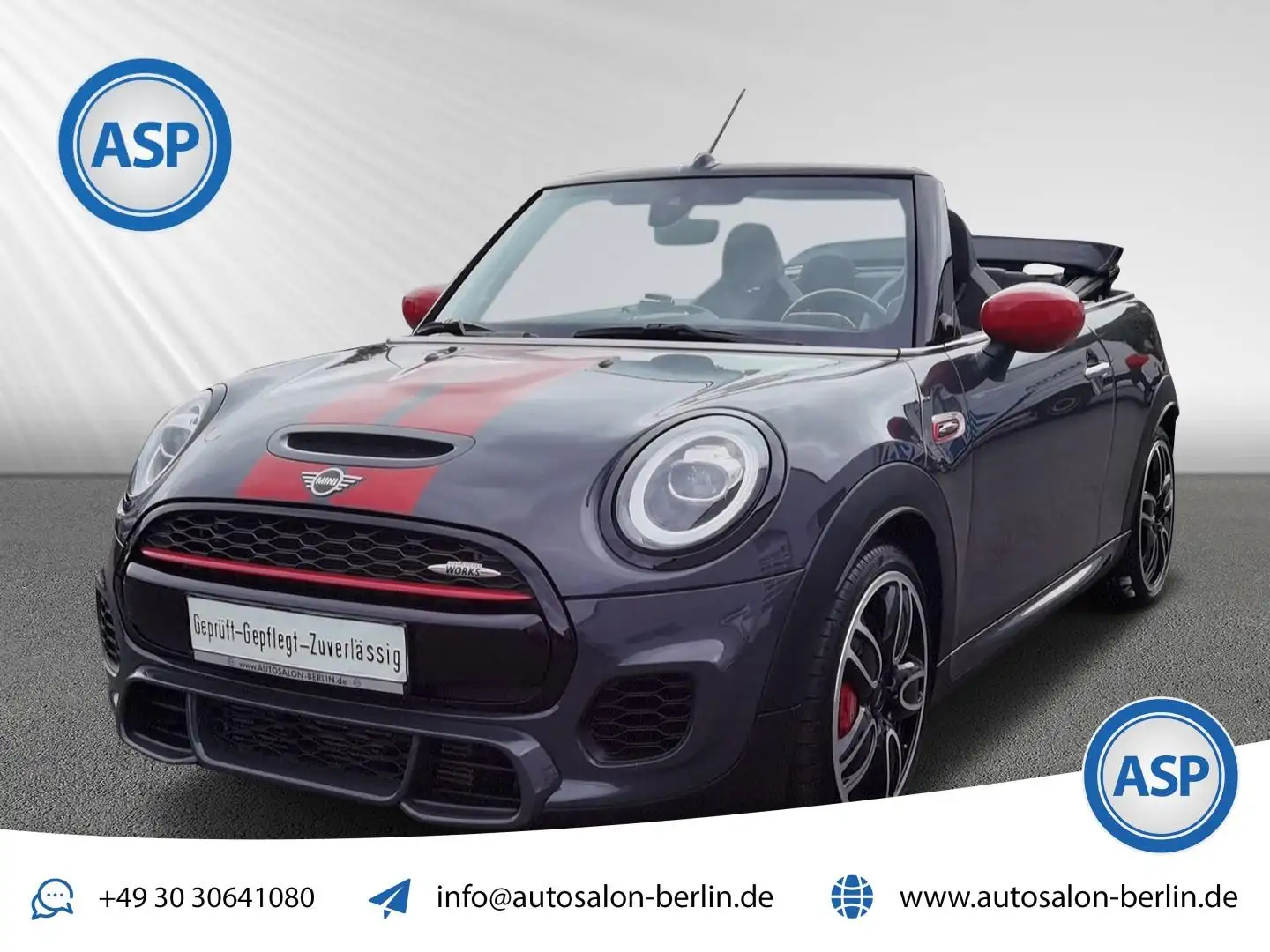 MINI John Cooper Works Cabrio H/K KAMERA EXCITEMENT CHILI Šedá - 1