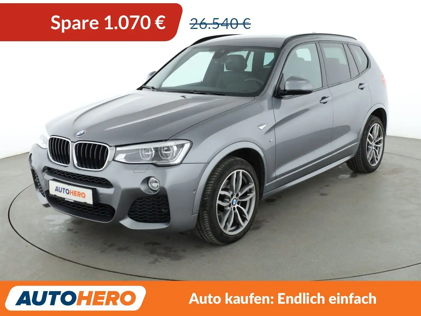 BMW X3 xDrive 20d Sport Aut.*NAVI*HEAD-UP*LED*TEMPO*CAM* Gris - 1