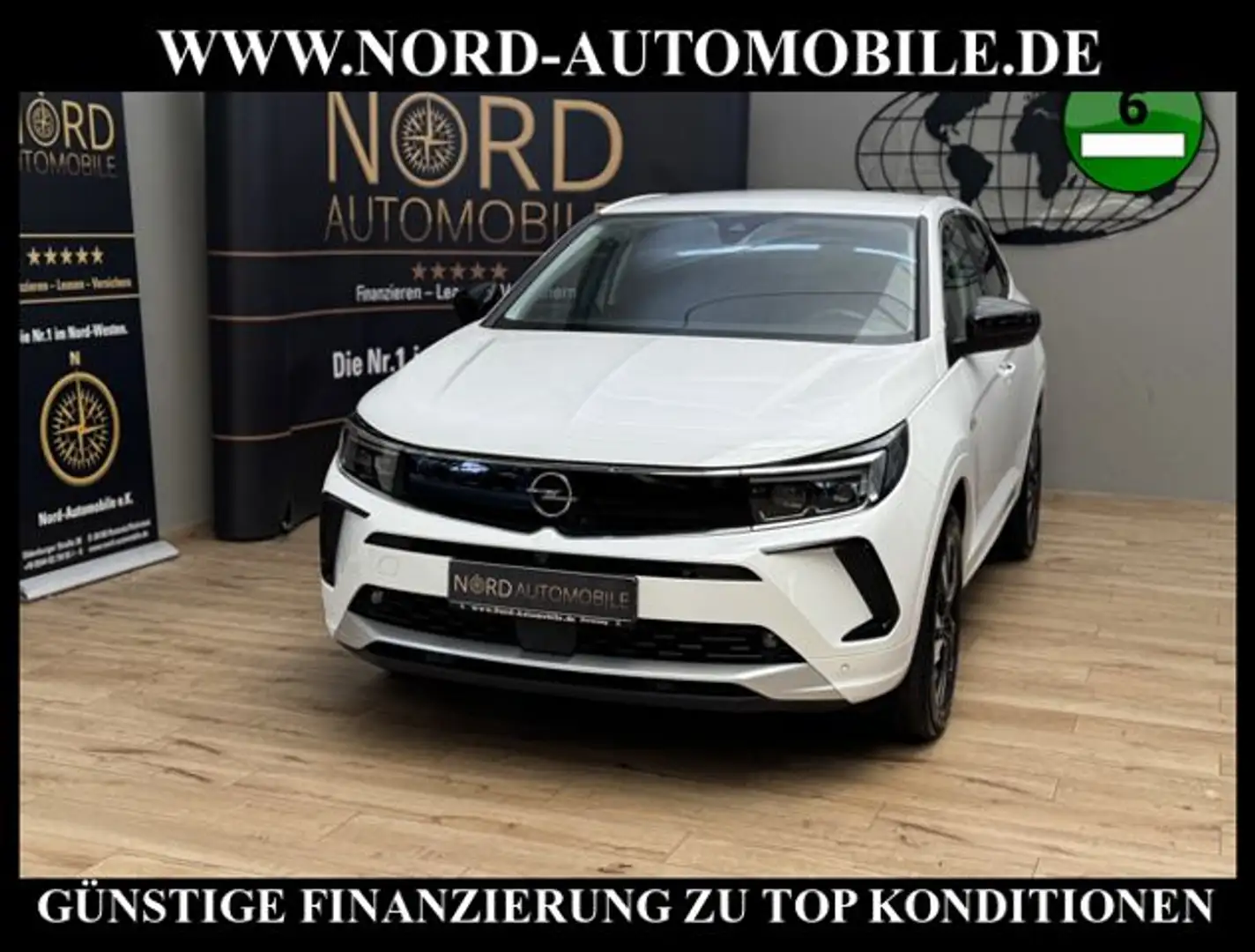 Opel Grandland X 1.5 D Elegance AHK*LEDER*ACC*LED*18Z Elegance Weiß - 1