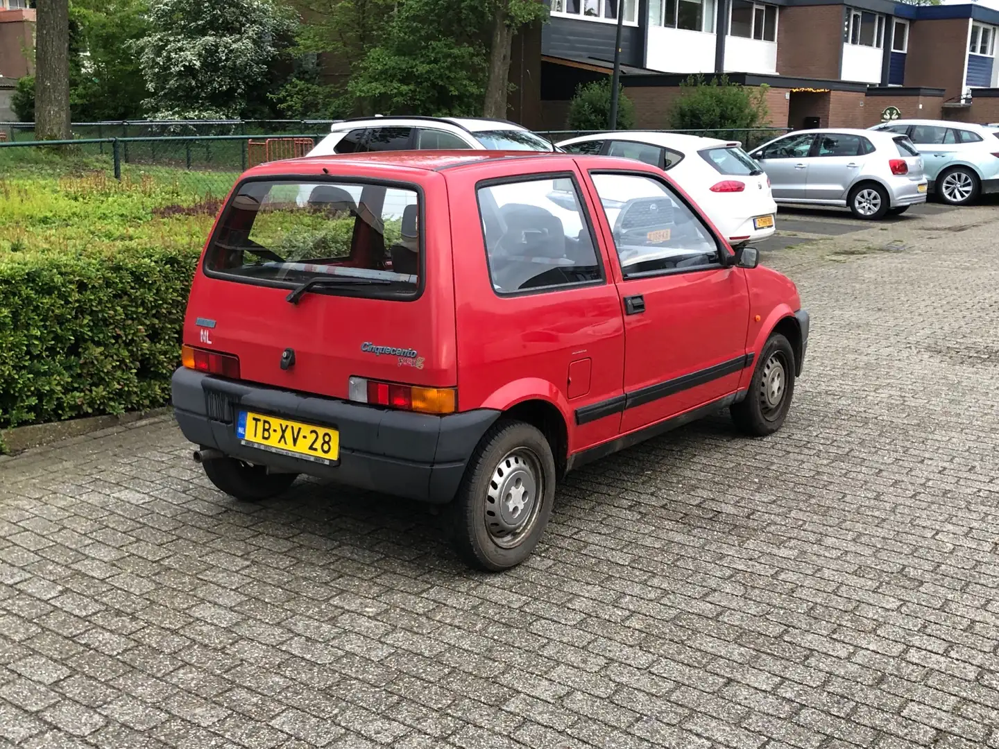Fiat Cinquecento origineel Nederlands met slechts 86.964 km Red - 2
