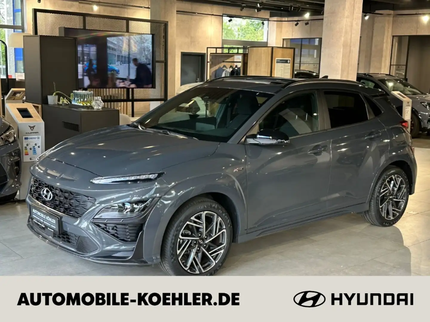 Hyundai KONA N Line 2WD 1.6 T-GDI Panodach Navi  LED ACC Grau - 1