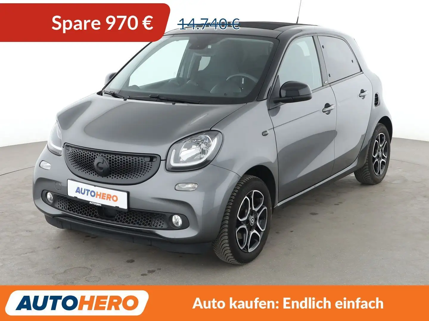 smart forFour 0.9 Turbo Prime Aut.*PDC*SHZ*KLIMA*TEMPO* Grau - 1
