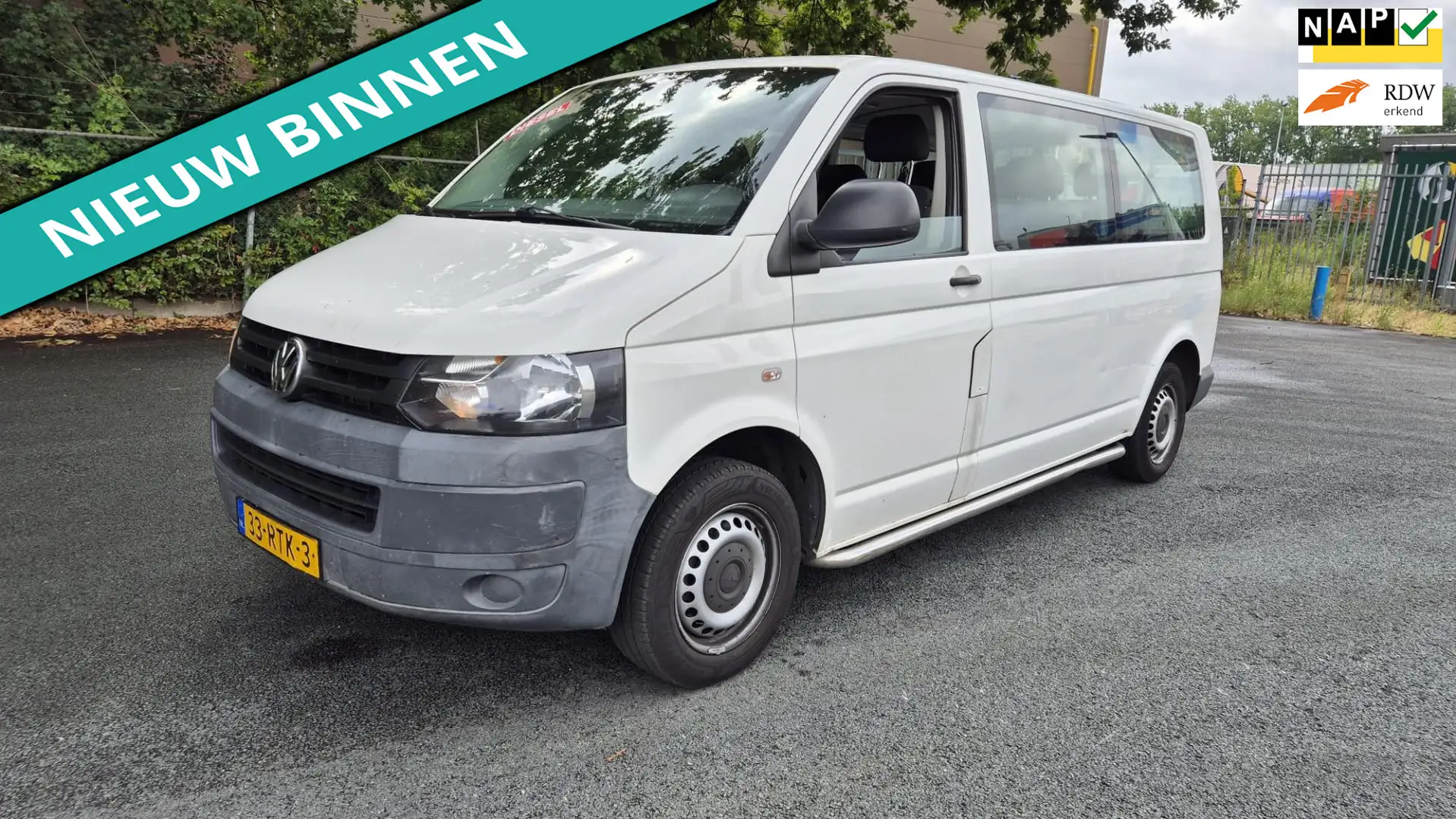 Volkswagen 2.0 TDI L2H1 Trendline 9 PERS MET AIRCO EN LANGE U Wit - 1